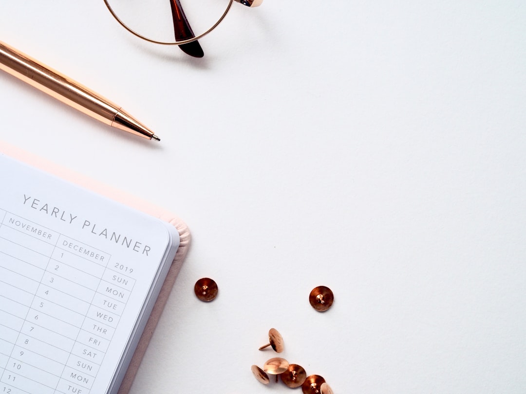 checklist notebook planning desk