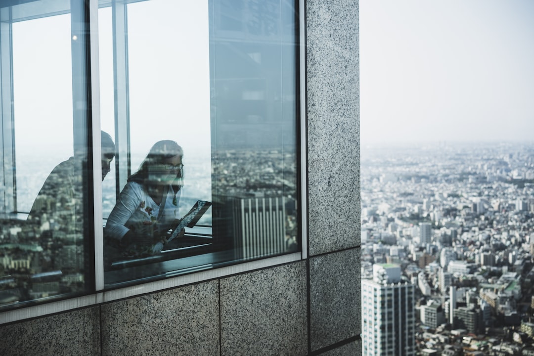 young job seeker laptop tokyo