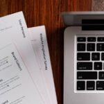 young job seeker resume office desk