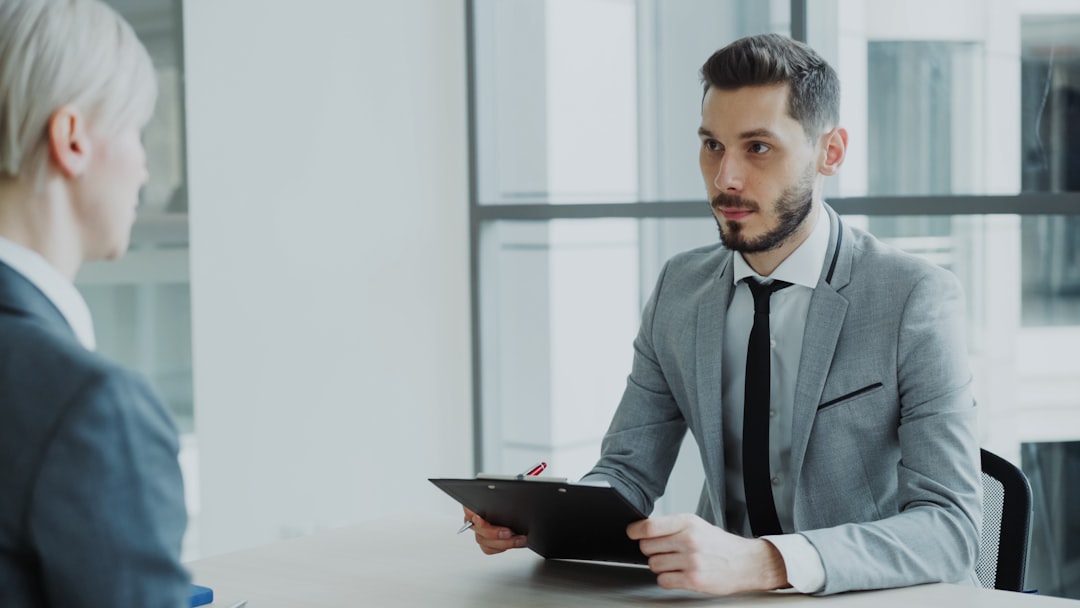 frustrated man at job interview