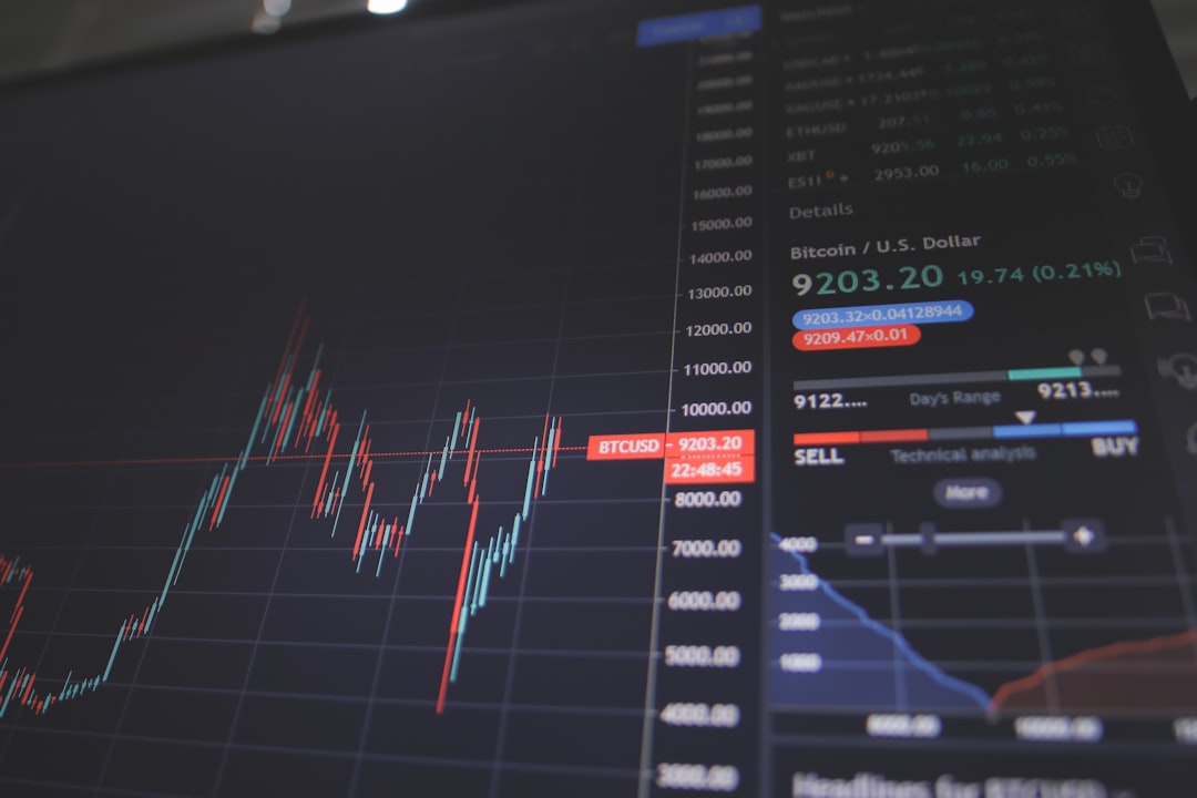 stock market chart financial growth