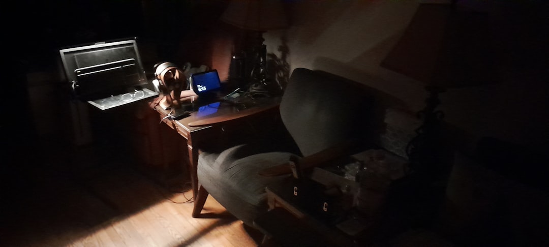 woman laptop late night home study