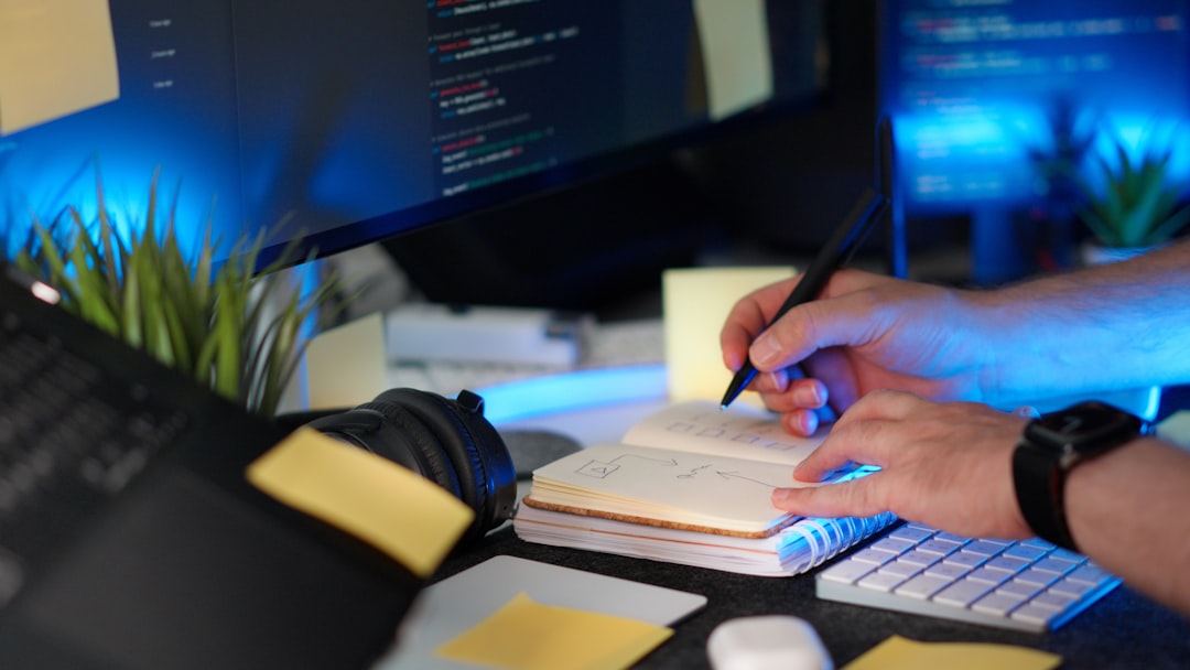 notebook planning checklist desk