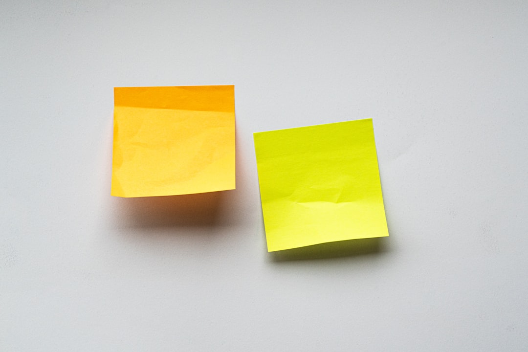 question mark sticky notes desk