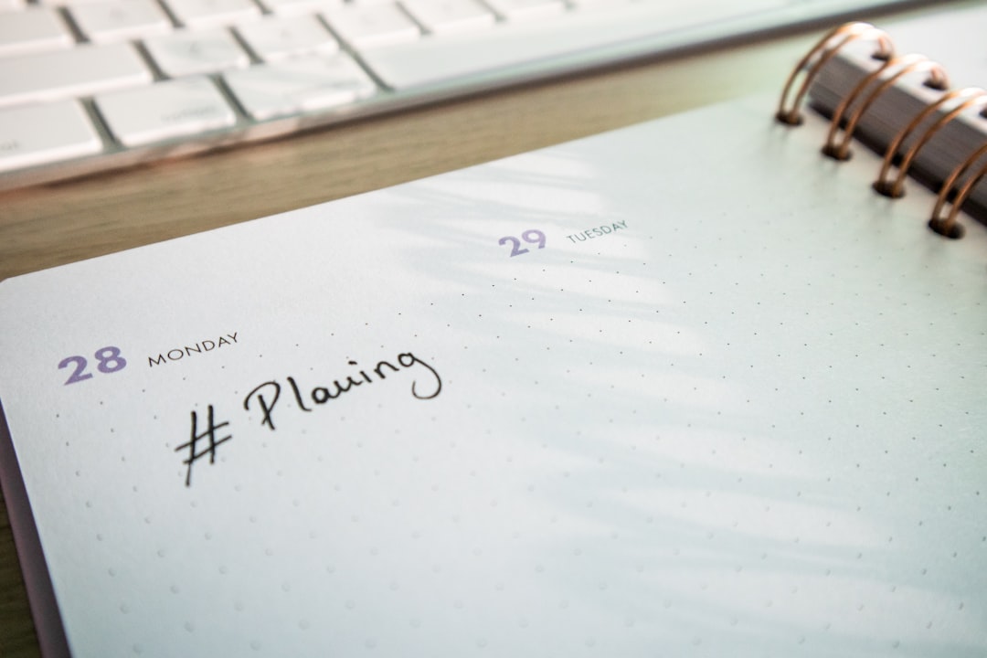 calendar planning roadmap notebook