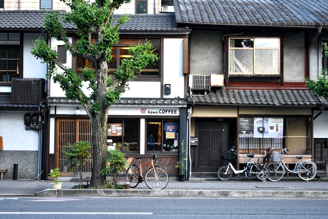 japanese business district buildings