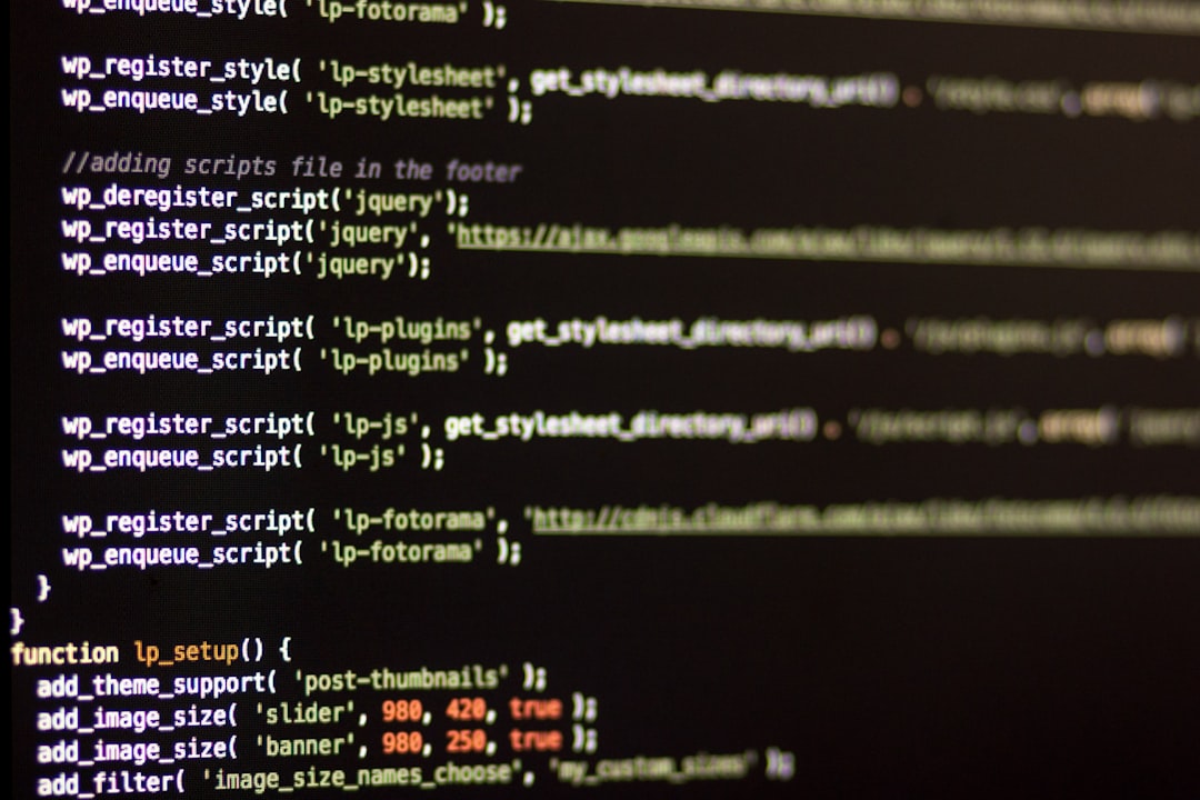 programming code screen