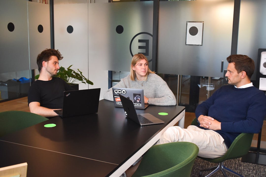 three different office environments developers