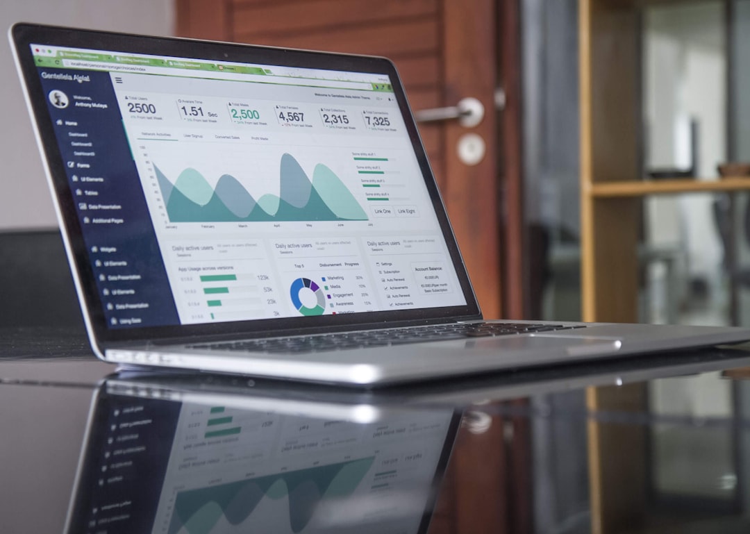 data dashboard marketing analytics screen