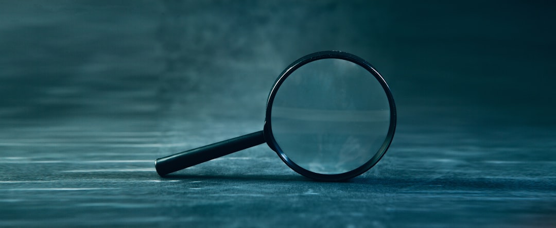 job listing magnifying glass caution