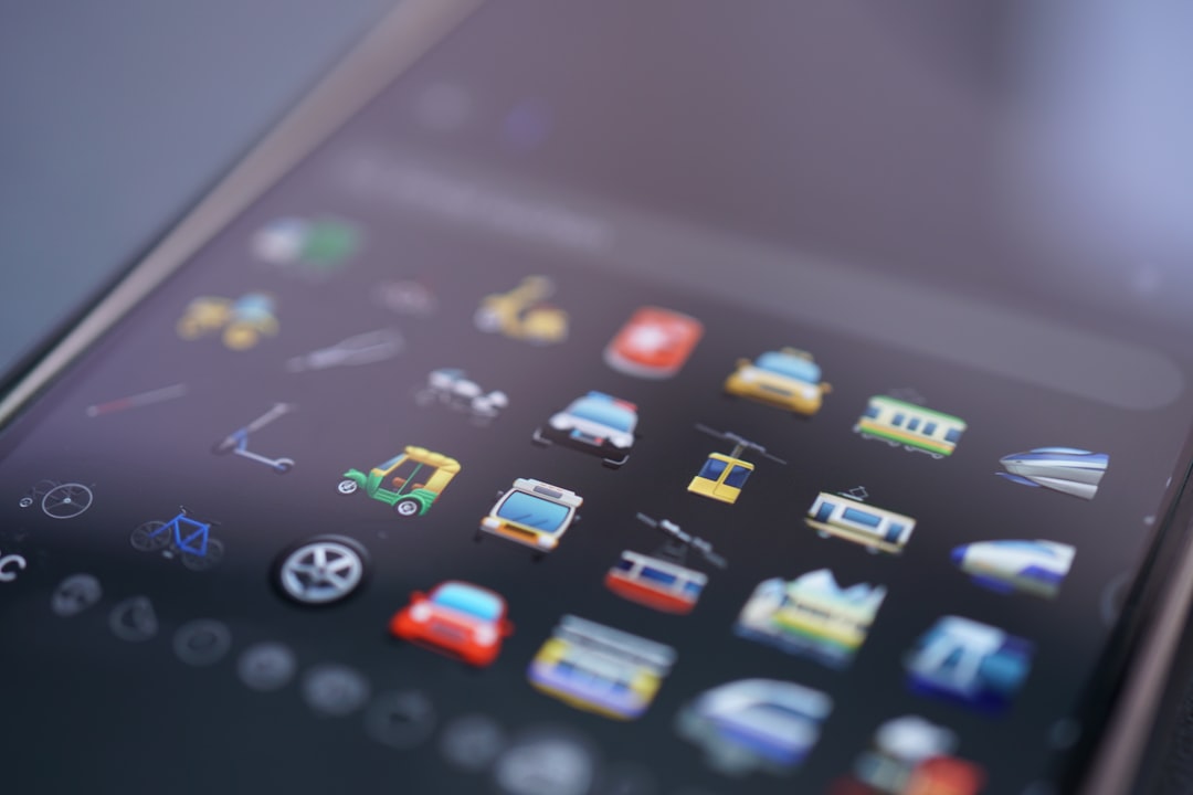 smartphone with multiple app icons