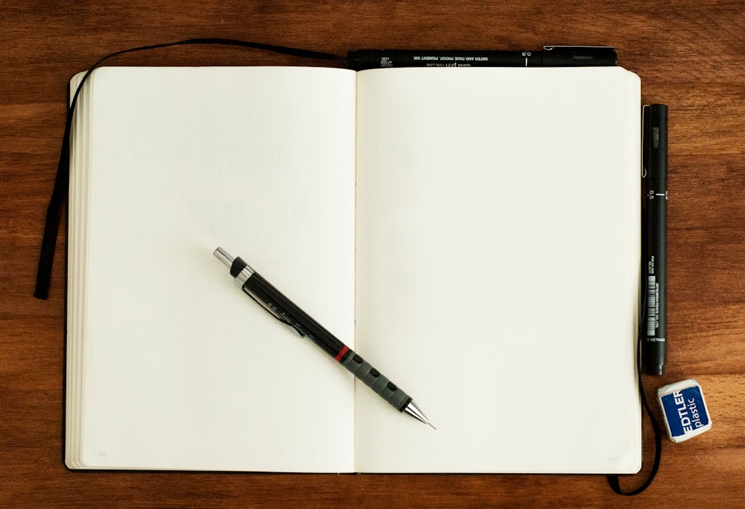 step by step roadmap notebook pen