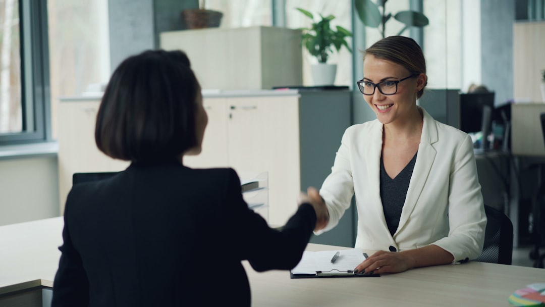 job interview office two people