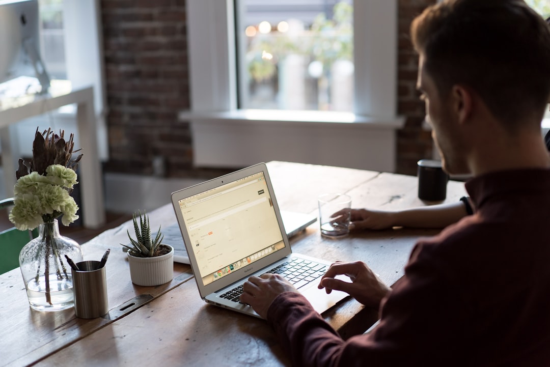freelancer working laptop side income