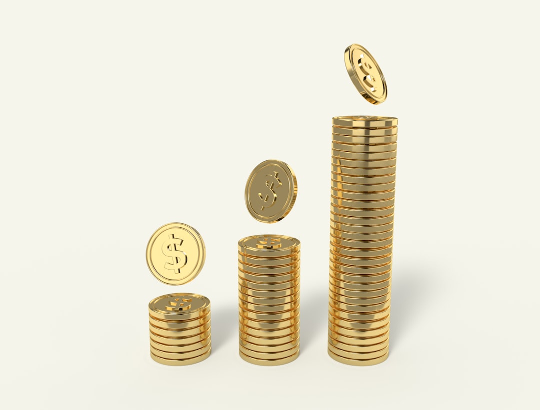rising chart growth money yen coin