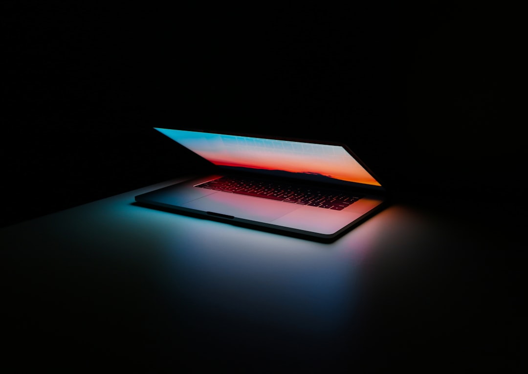 privacy laptop home night