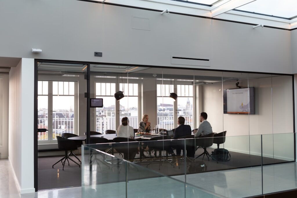 powerpoint presentation business workspace