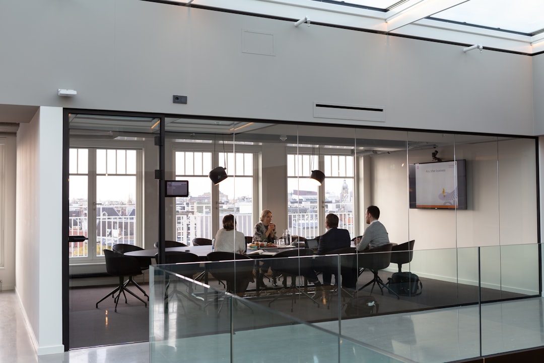 powerpoint presentation business workspace