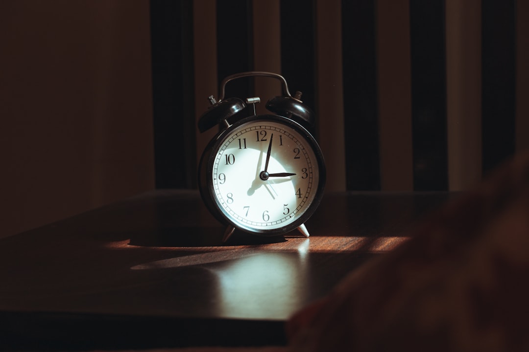 alarm clock bedside table sunrise