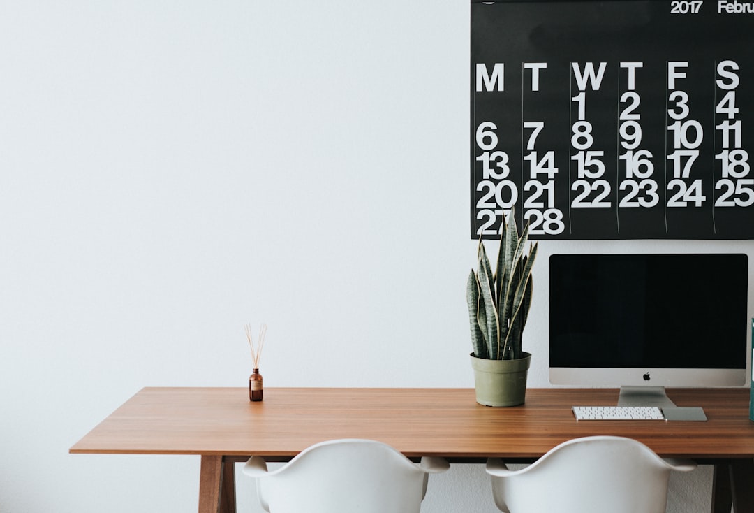 calendar checklist habit tracker desk