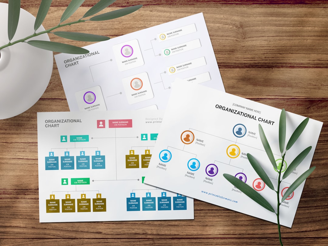 structured framework diagram presentation template