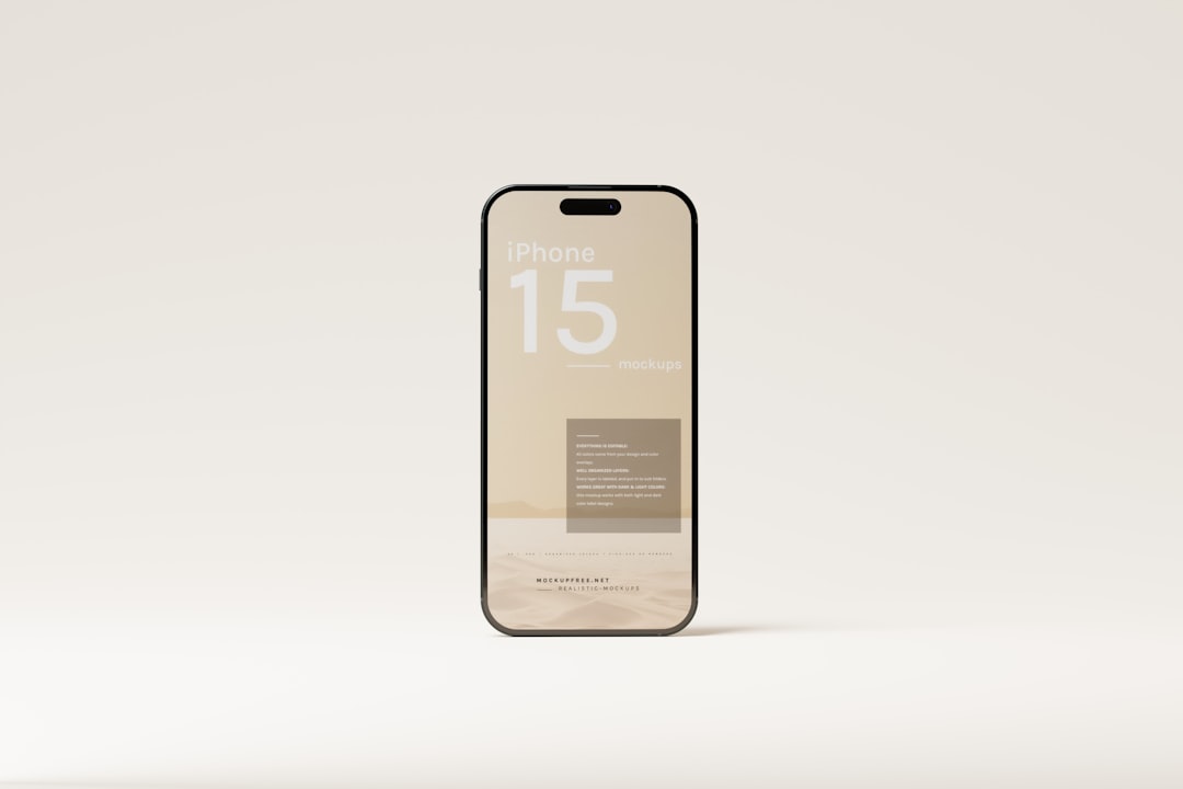smartphone listing page mockup