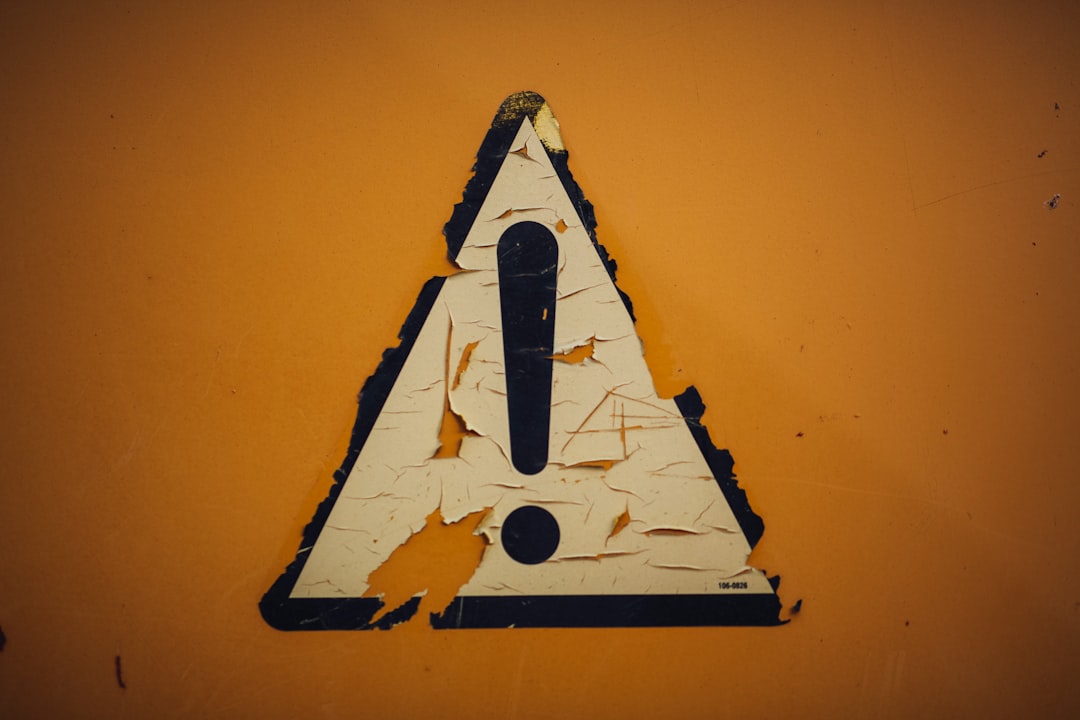 warning sign caution business