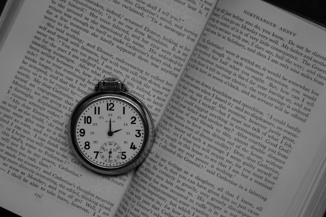 study hours clock notebook focus