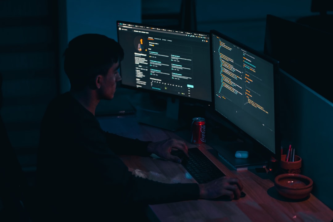 tired programmer struggling code
