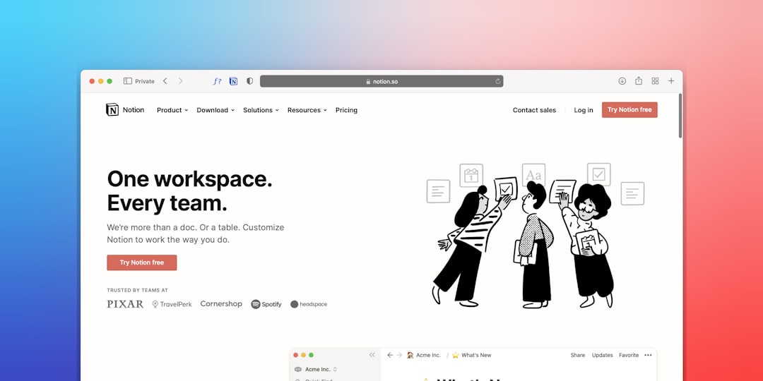 notion workspace overview