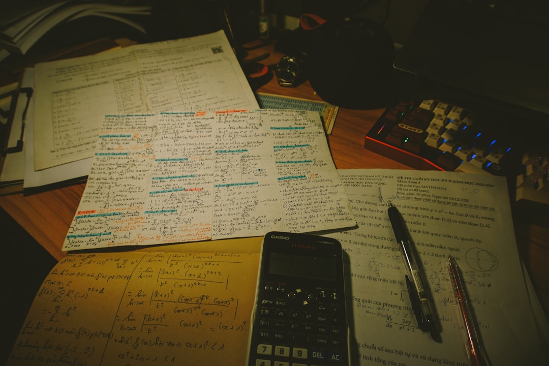stressed student desk papers