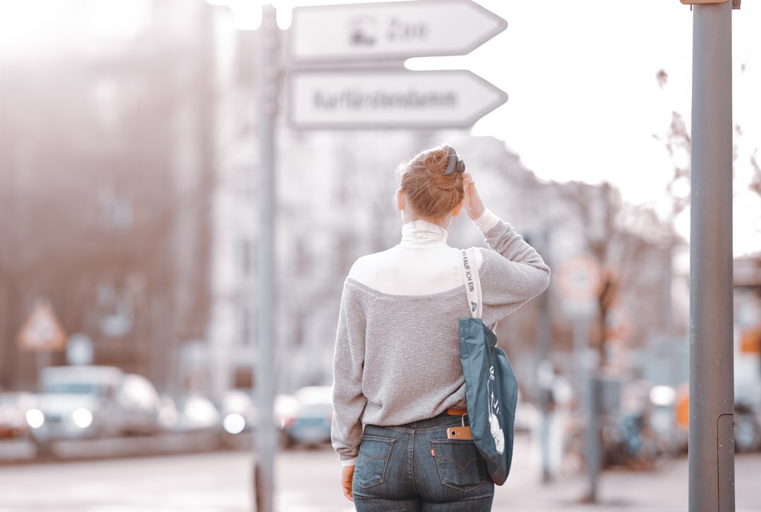 person thinking decision crossroads