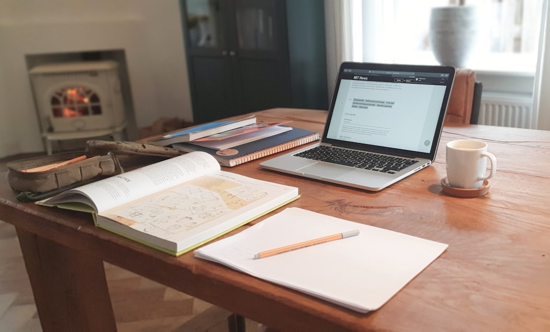 textbook study materials desk