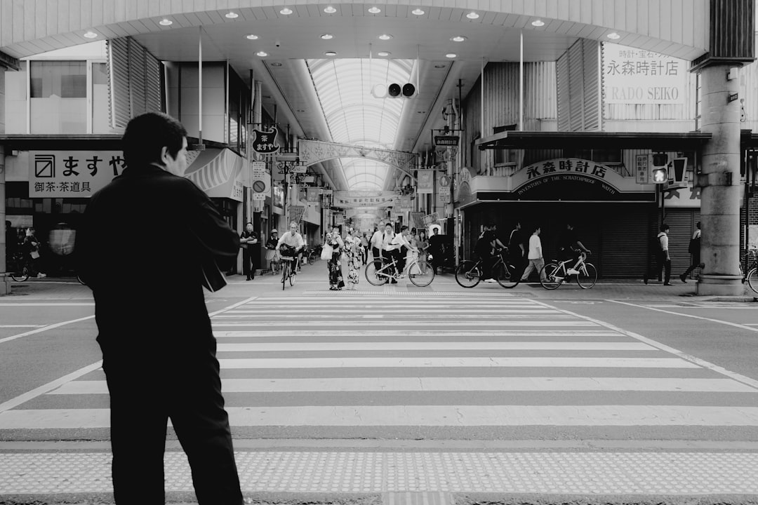 crossroads decision path japanese businessman