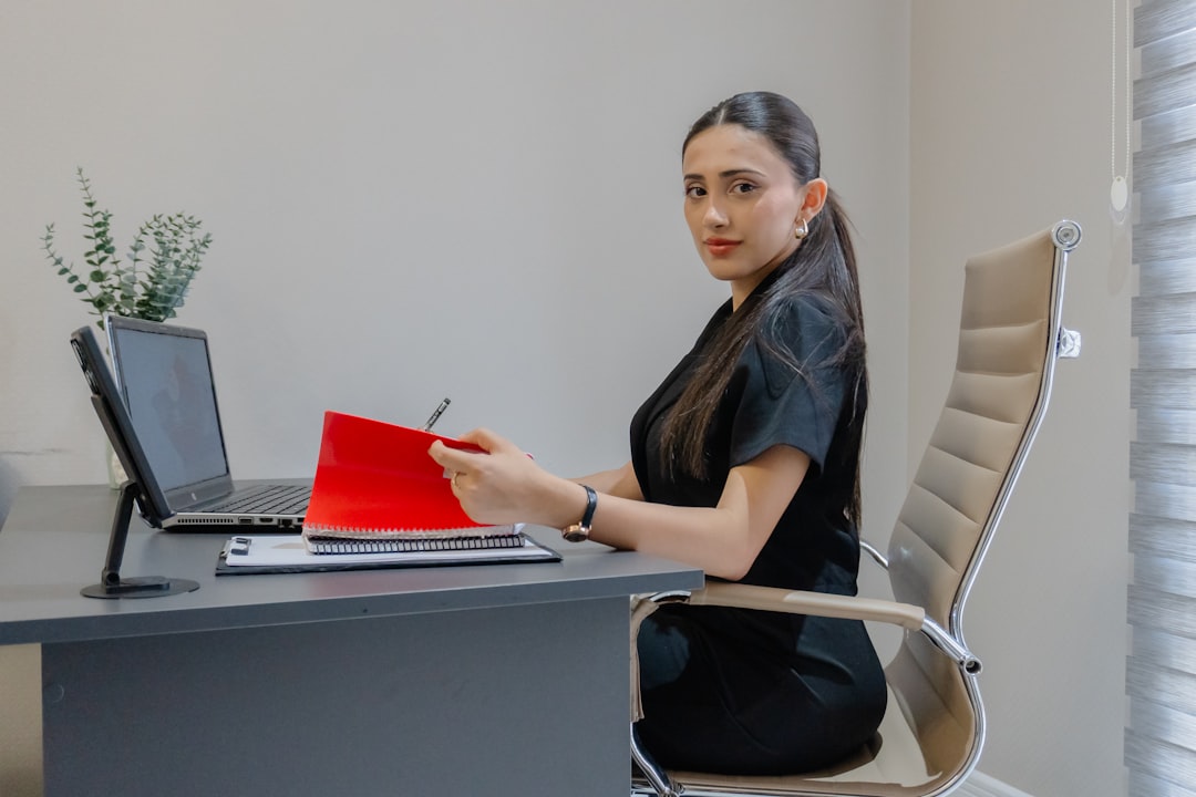 notebook writing career planning desk