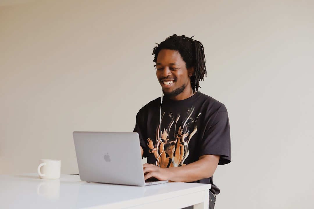 freelancer online meeting client laptop