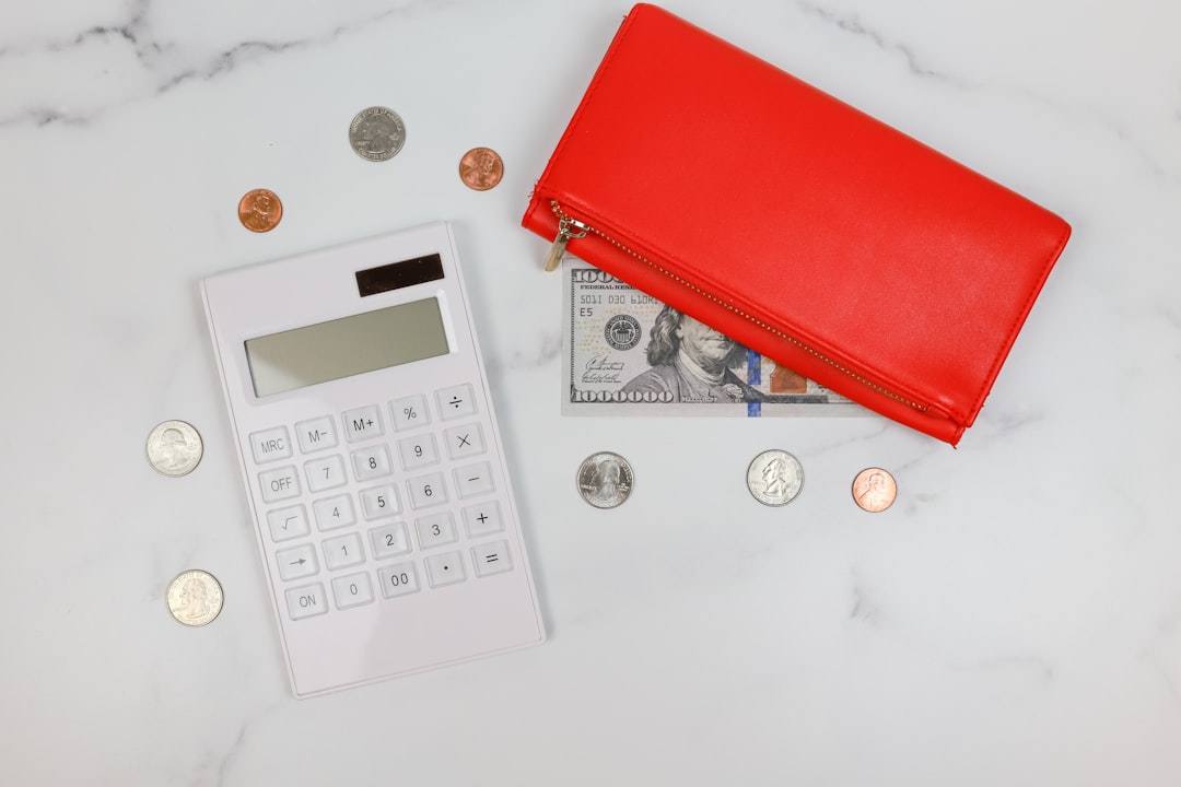 calculator budget planning money desk