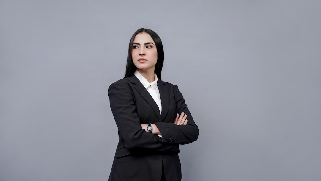 confident businesswoman thinking career