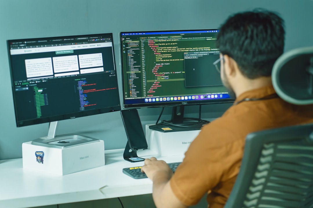 professional working with AI dashboard on screen