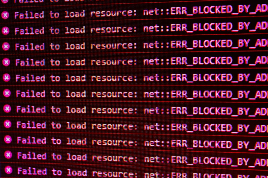 coding error message screen