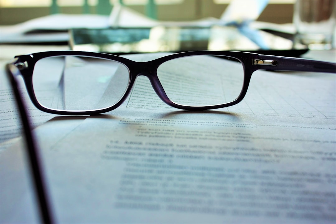 warning caution documents contract magnifier