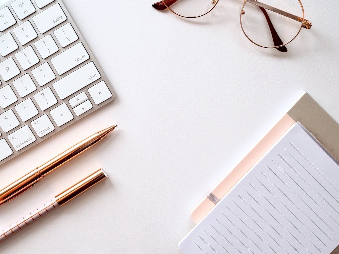 beginner writing notes desk