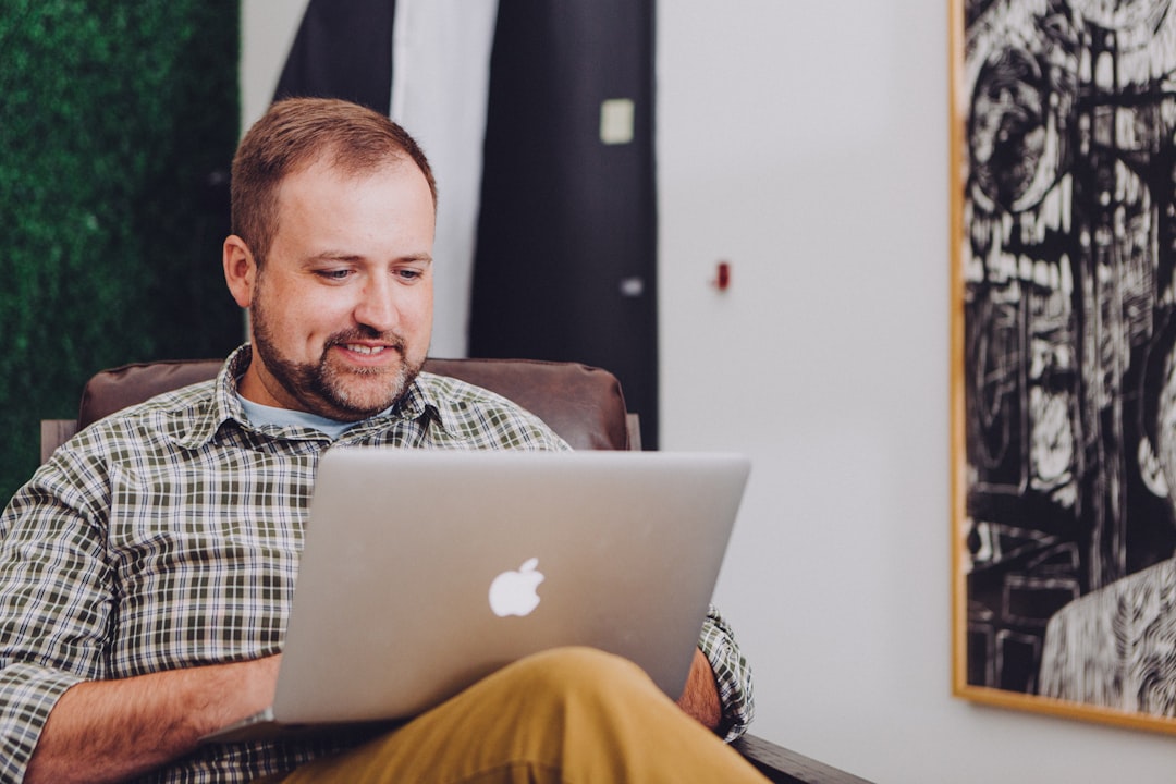 cloud engineer studying laptop