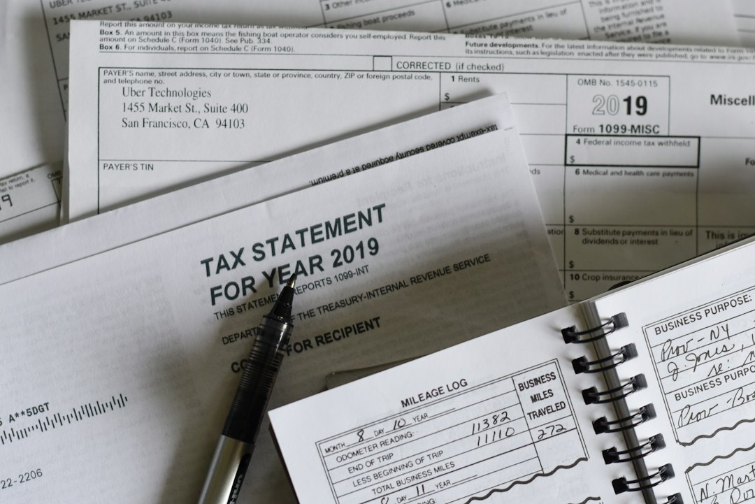tax documents calculator paperwork