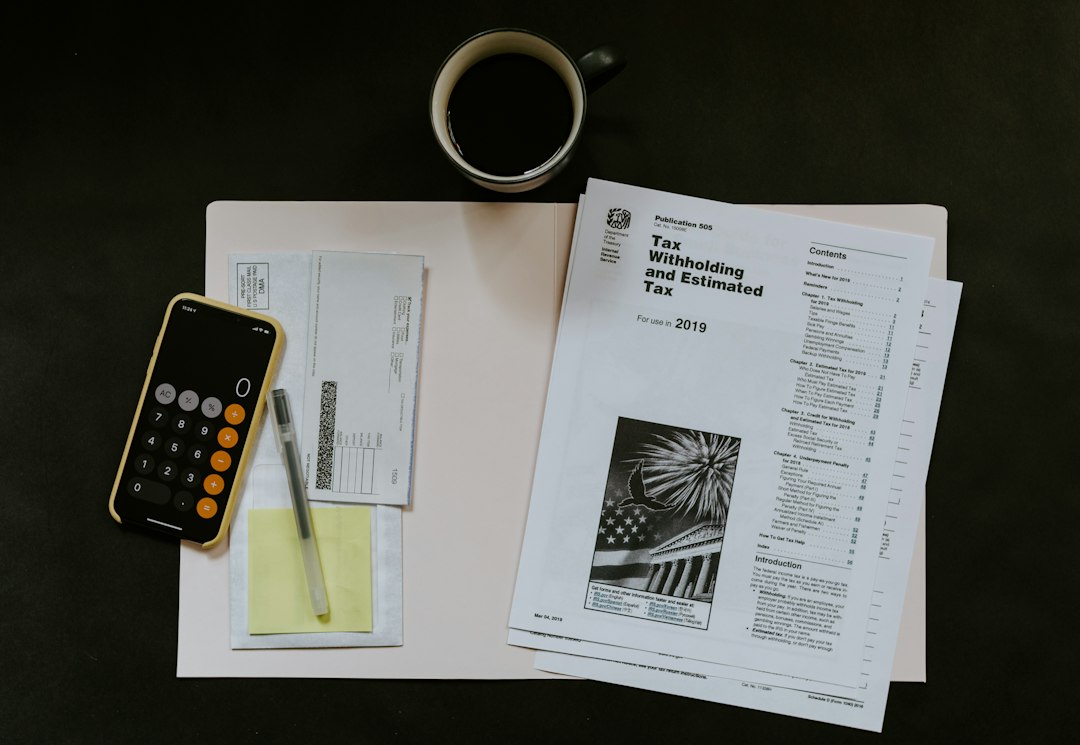 calculator invoice tax documents desk