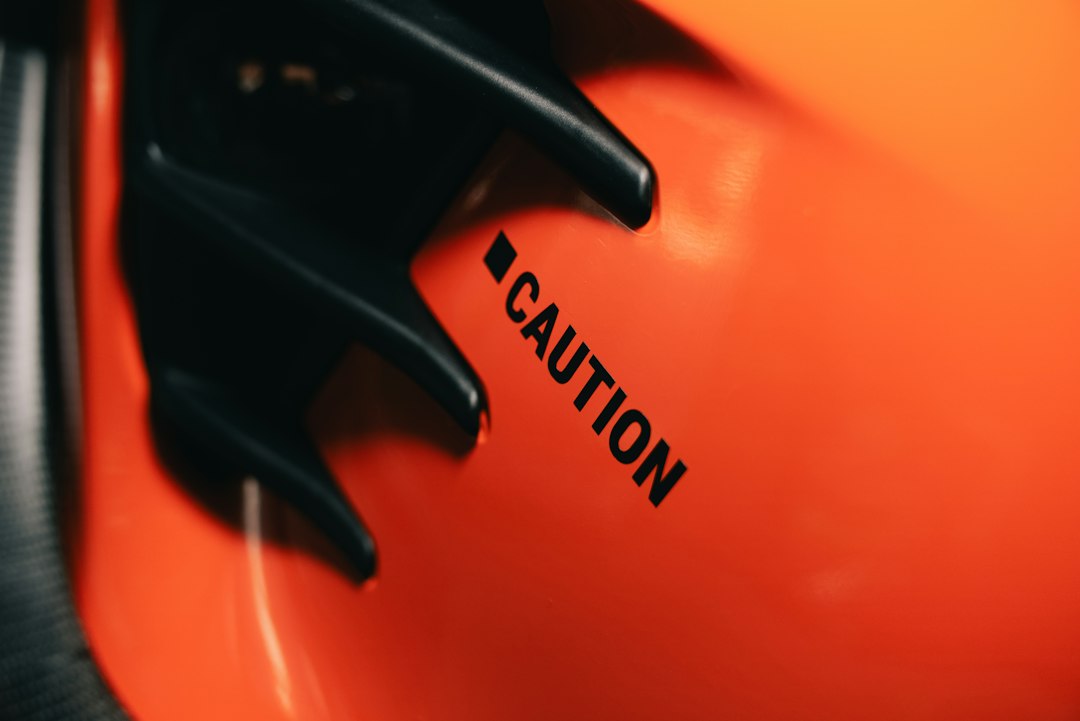 warning sign caution laptop