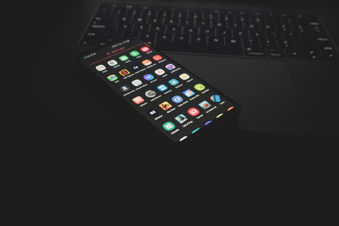 smartphone with many email notifications