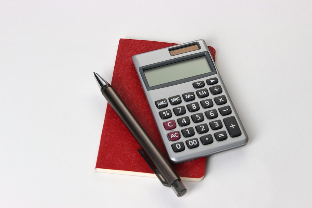 calculator and money planning budget