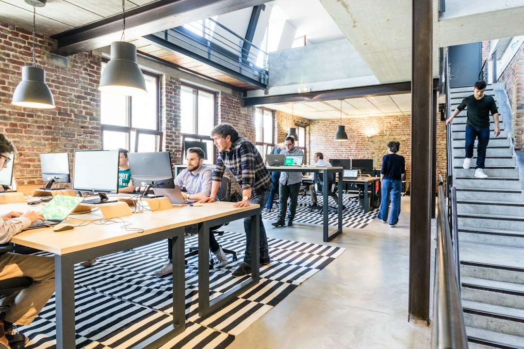 team collaboration in modern office