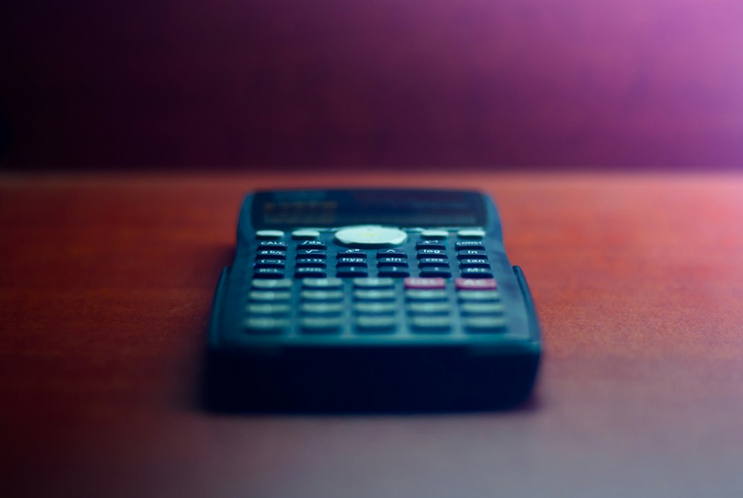calculator coins savings desk
